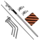 Trepied Profesional din Oțel Inoxidabil pentru Lumini - Reglabil 130-260cm - imagine 3